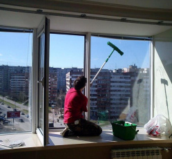 Мытье окон в однокомнатной квартире Александровск
